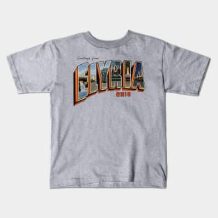 Greetings from Elyria Ohio Kids T-Shirt